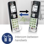 Teléfono Inalámbrico VTech DECT 6.0 con Identificador de Llamadas - Plata/Negro (2 Auriculares) - Imagen 2