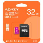 ADATA Tarjeta de Memoria 32GB Premier microSDHC / SDXC UHS-I Class 10 con Adaptador