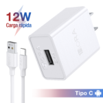 Combo Cargador 1HORA Tipo-C (2.4A 12W) GAR142