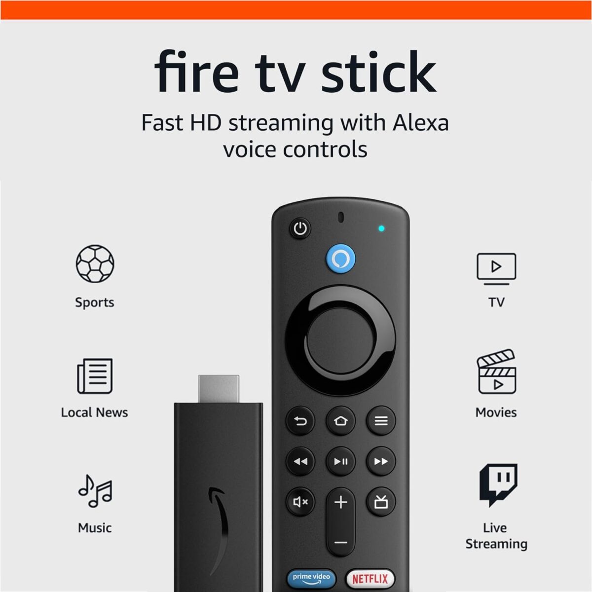 Amazon Fire TV Stick, HD - Imagen 1