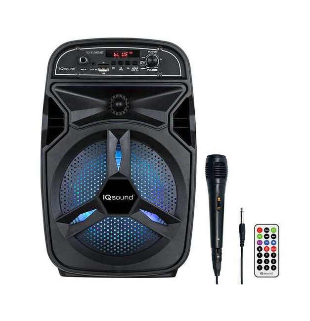 29370cb4-d53a-4448-a70a-83db6514cce7-1.jpg Altavoz Portátil Bluetooth IQ Sound de 8 pulgadas - Imagen 1
