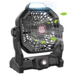 30000mAh Ventilador X20 de 9 pulgadas con linterna LED