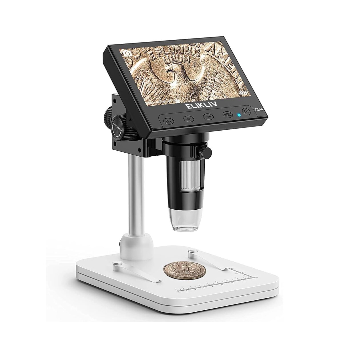 Microscopio Digital Elikliv 1000x con Pantalla LCD 4.3" y 8 Luces LED Ajustables - Imagen 1