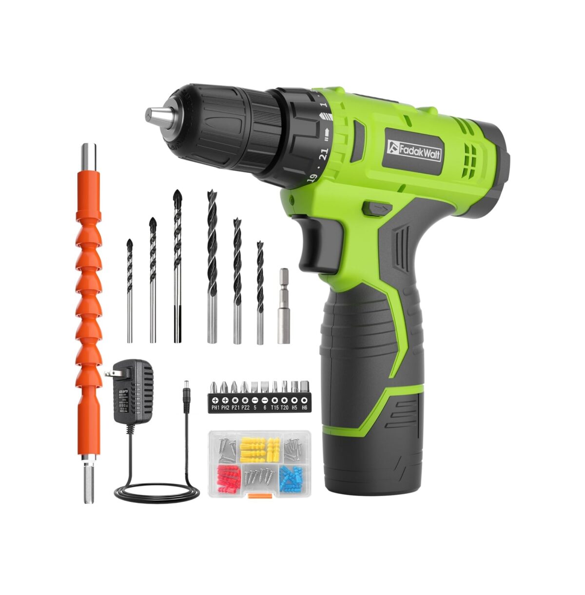 Taladro Inalámbrico FADAKWALT 12 V – Juego Completo con Batería - Imagen 1
