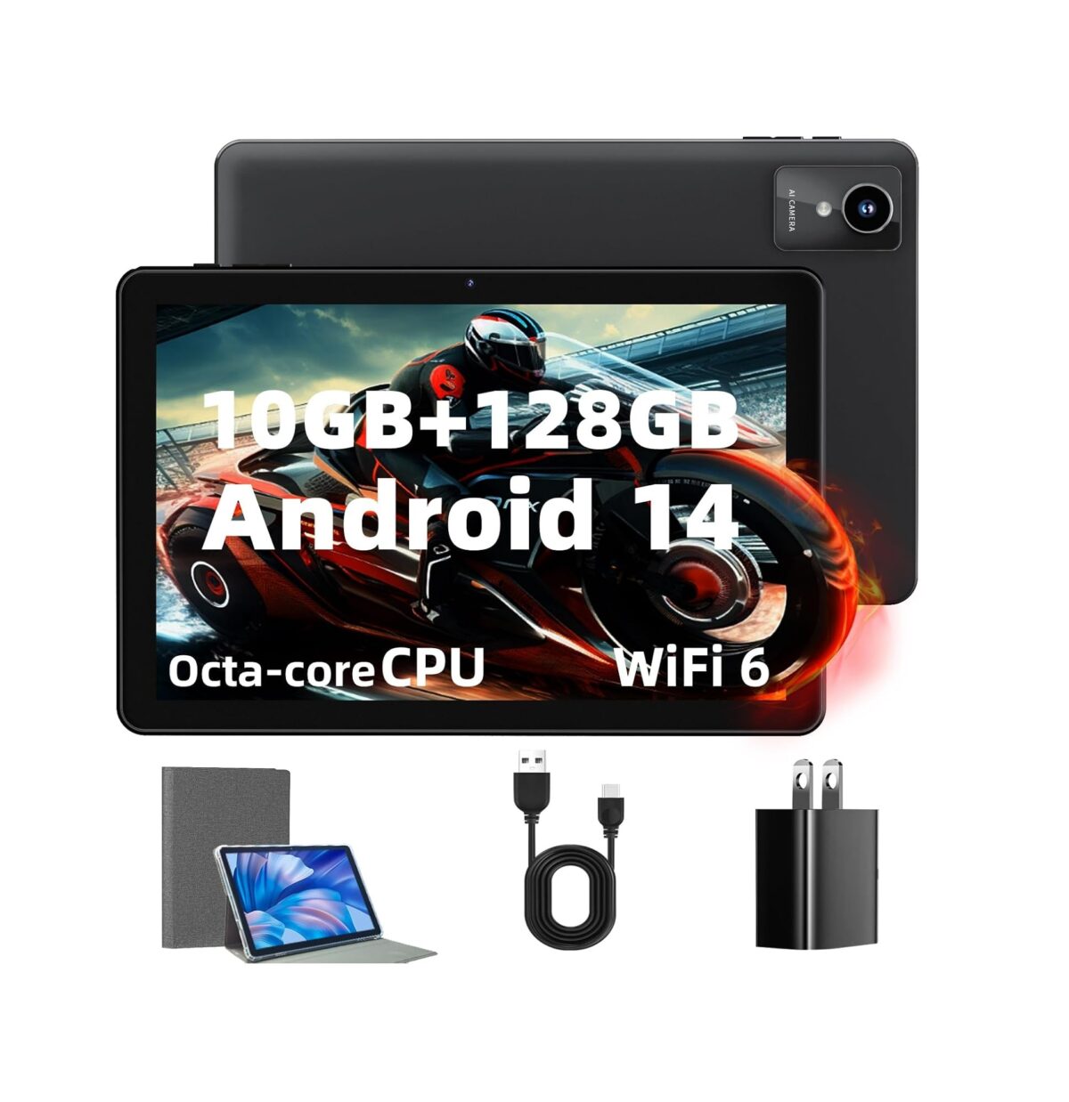Tablet Rebecco K50 10.1" – Android 14 (10+128Gb) - Imagen 1