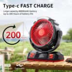 40000mAh Ventilador LED de 6 velocidades - Imagen 4