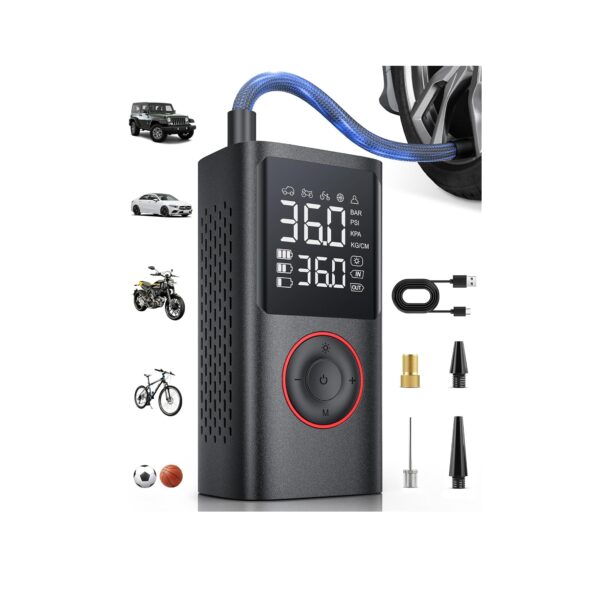 Inflador de Neumáticos Inalámbrico Powools – Compresor Portátil 150 PSI