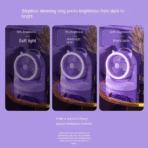 Ventilador silencioso con luz LED con batería recargable - 25.7*13*27cm - Imagen 5