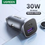 UGREEN - Cargador de Carro Rápido USB-C Mini 30W AV130