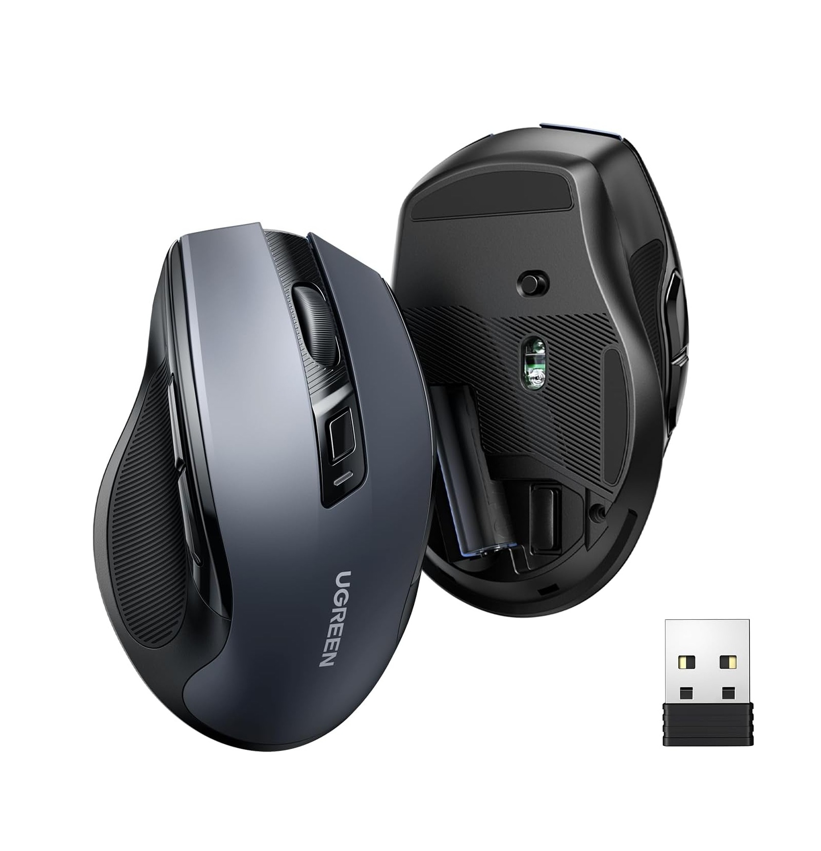 614uvtRmjqL._AC_SL1500_-1.jpg UGREEN - Mouse Inalámbrico 2.4G con USB | 4000DPI - 6 Botones - Imagen 1