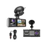 Cámara de tablero dual para coche delantera e interior Dash Cam grabadora de video de seguridad con audio 1080P