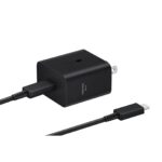 Cargador USB-C 45W (OEM) PD Compatible con Samsung + Cable USB-C a USB-C – Adaptador de Pared Fast Charge