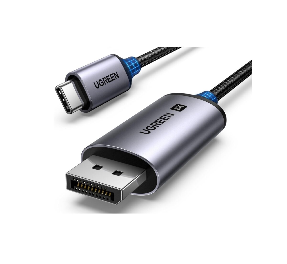 UGREEN - Cable USB-C a DisplayPort 1.4 8K@60Hz CM556/25158 | 2m Trenzado - Imagen 1