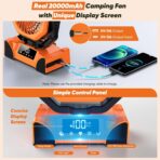 20000mah Ventilador portátil táctil recargable - Imagen 2
