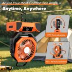 20000mah Ventilador portátil táctil recargable - Imagen 4