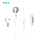 BWOO - Auriculares con Cable Metal HF166, Tipo‑C