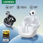 UGREEN - H6 Pro Earbuds Bluetooth Inalámbricos con Cancelación Activa de Ruido Adaptativa