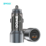 BWOO - Cargador de Auto Rápido 45W BO-CC95 con Doble Salida