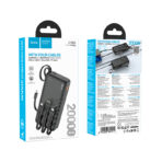 Hoco – Power Bank J146A Night Tide 20000mAh 🔋 con 4 Cables Integrados - Imagen 6