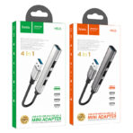 Hoco – Adaptador HB26 4 en 1 🔌 USB a USB3.0 + USB2.0 x3 - Imagen 6