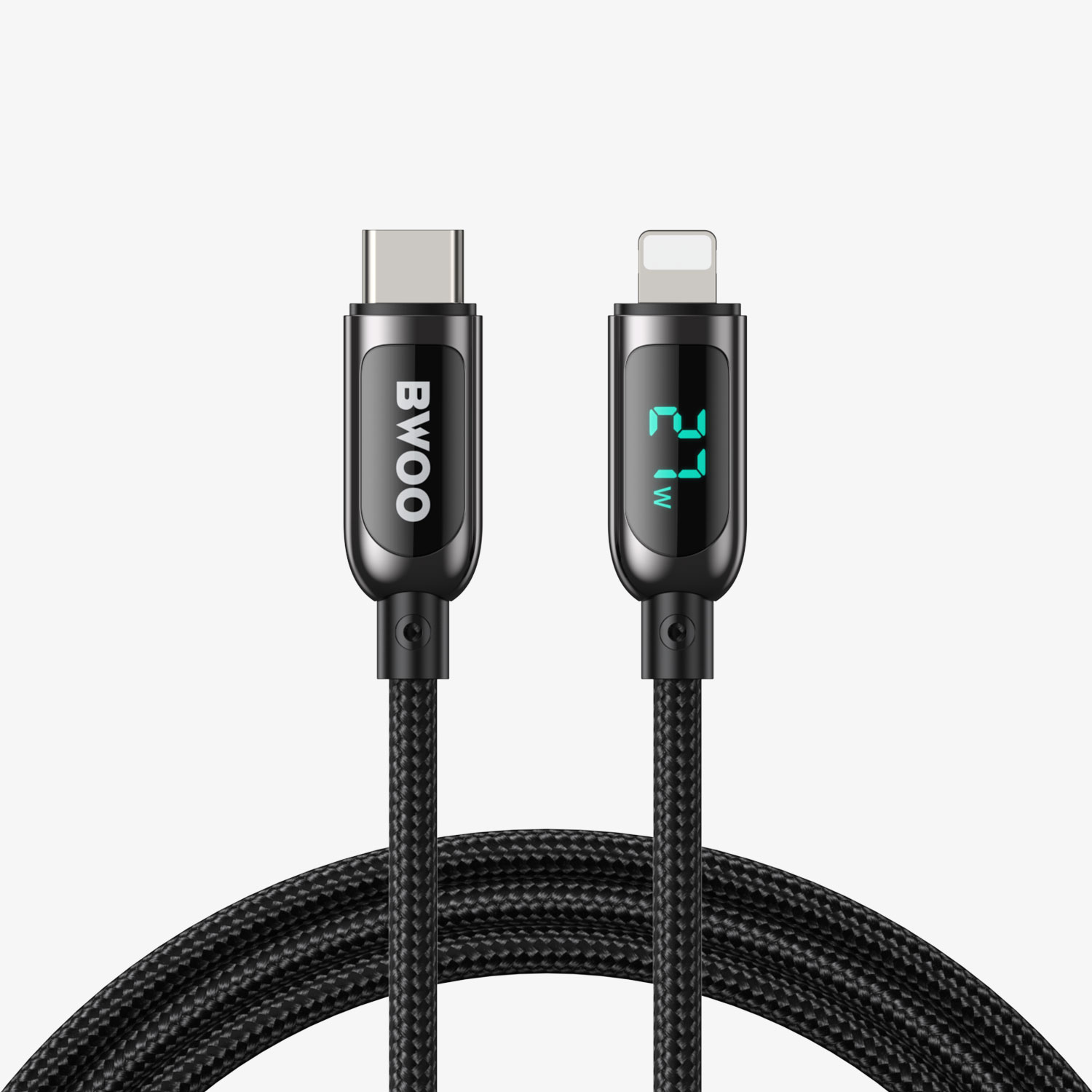 16857785955364708.jpg BWOO Cable Nylon Trenzado 27W Tipo‑C a iPhone X276 - Imagen 1