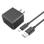 Hoco – Set de Cargador Rápido CS12 Ocean ⚡ QC 3.0 USB-A 18W + Cable Type-C