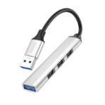 Hoco – Adaptador HB26 4 en 1 🔌 USB a USB3.0 + USB2.0 x3