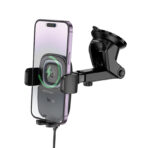 Hoco – Soporte de Carga Inalámbrica HW32 🚗 | 15W Push-Type - Imagen 3