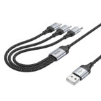Hoco - Cable 3 en 1 X102 Fresh – iPhone, Micro USB y Type-C, Carga 2.4A - Imagen 5