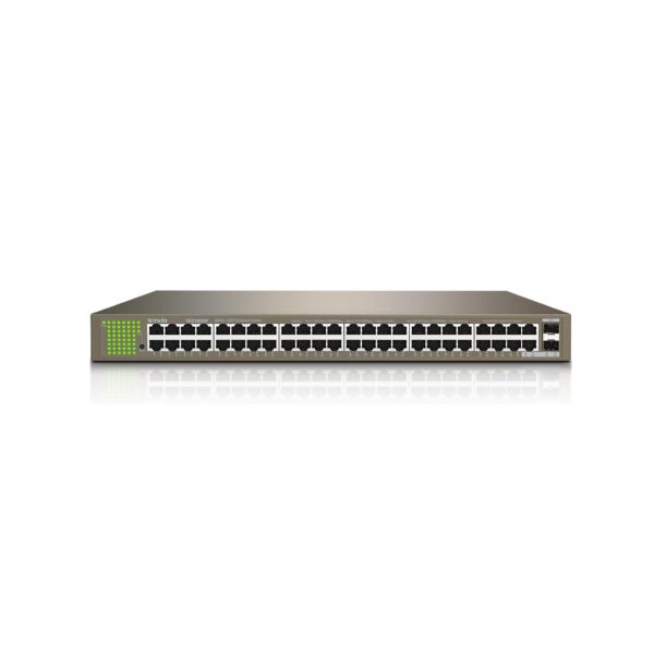 Conmutador Tenda TEG1050F – Switch Gigabit 48 Puertos + 2 SFP