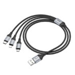 Hoco - Cable 3 en 1 X102 Fresh – iPhone, Micro USB y Type-C, Carga 2.4A - Imagen 6