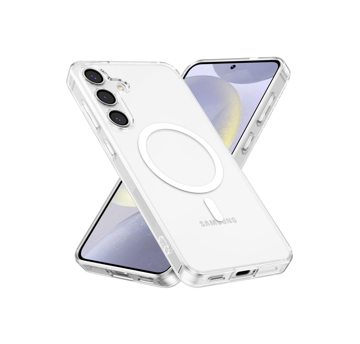 Cover Transparente MagSafe para Samsung Galaxy S22 | Acrílico Anticaídas Funda Antigolpes - Imagen 1