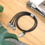 Hoco - Cable 3 en 1 X102 Fresh – iPhone, Micro USB y Type-C, Carga 2.4A - Imagen 8