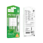 Hoco – Set de Cargador Rápido C143 ⚡ PD 20W con Puerto USB-C + Cable C a iPhone - Imagen 7