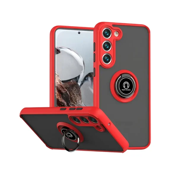Cover Anillo 360 Rojo para ZTE A35 / A55 | Funda de Polycarbonate
