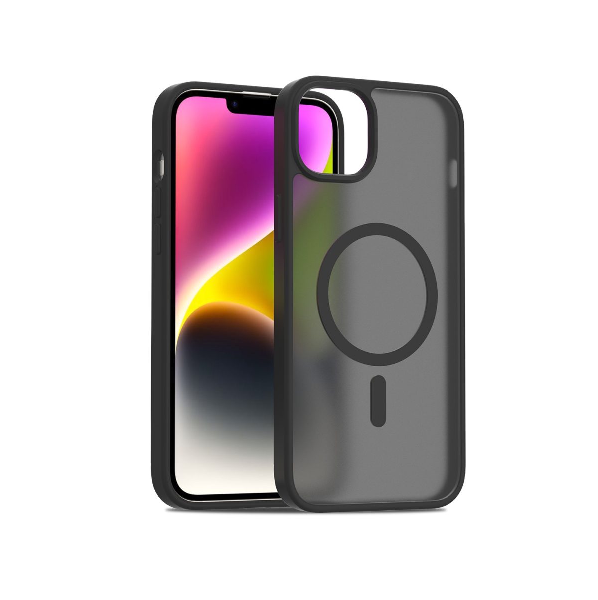 Cover Negro Mate MagSafe para iPhone 11 | Acrílico Anticaídas Funda Antigolpes - Imagen 1