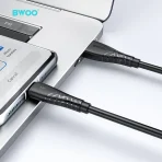 BWOO Cable USB‑A a Type‑C 3A BO‑X318C TPE Rápida Transferencia - Imagen 4