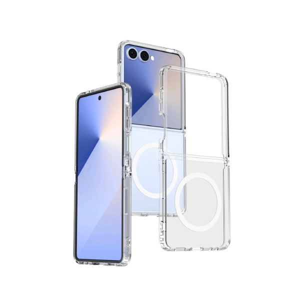 Cover Transparente MagSafe para Samsung Galaxy Z Flip7 5G | Acrílico Anticaídas Funda Antigolpes