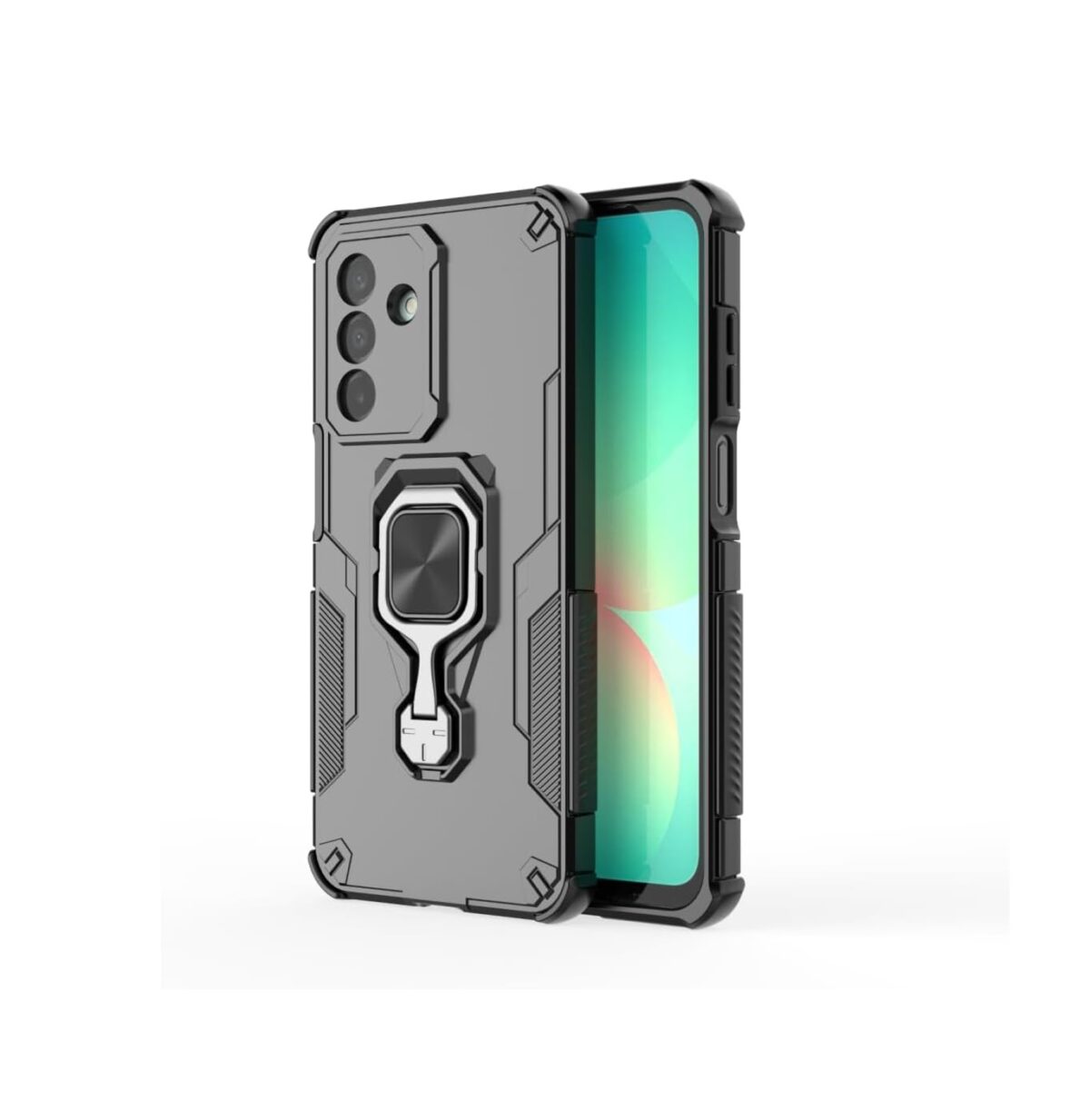Cover Samsung Galaxy F16 5G – Resistente con Soporte de Anillo Magnético Giratorio TPU + PC a Prueba de Golpes - Imagen 1