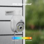 Cámara de Seguridad WiFi Hiseeu para Exteriores – Visión Nocturna a Color - Imagen 2