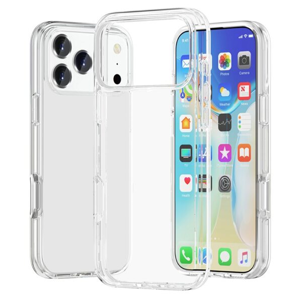 Cover Transparente – iPhone 17 Series, Protección Antigolpes de TPU