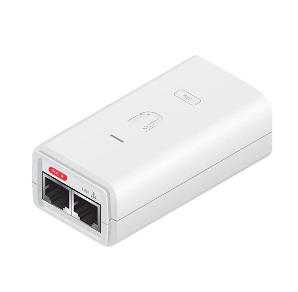 Ubiquiti PoE Injector 24V DC 12W (Blanco) - POE-24-12W-WH