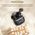 Toocki - Auriculares Inalámbricos TWS Bluetooth 5.3 con Micrófono, Pantalla de Carga y Control Táctil IPX4 - Imagen 2
