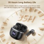 Toocki - Auriculares Inalámbricos TWS Bluetooth 5.3 con Micrófono, Pantalla de Carga y Control Táctil IPX4 - Imagen 4
