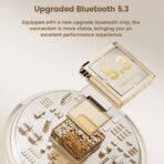 Toocki - Auriculares Inalámbricos TWS Bluetooth 5.3 con Micrófono, Pantalla de Carga y Control Táctil IPX4 - Imagen 5