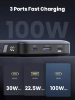 UGREEN - Power Bank 20000mAh 100W con Pantalla LED y Carga Rápida 3-en-1 - Imagen 4