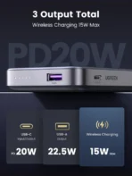 UGREEN - Power Bank Magnético 10000mAh con Soporte Plegable y Carga Inalámbrica 15W - Imagen 3