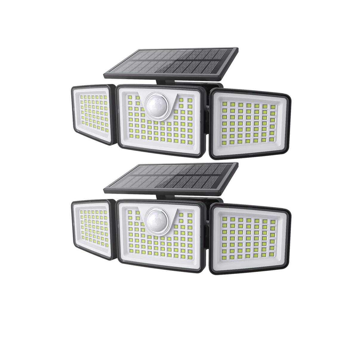 Luces Solares para Exteriores – 2500lm, 3 Cabezales Ajustables - Imagen 1