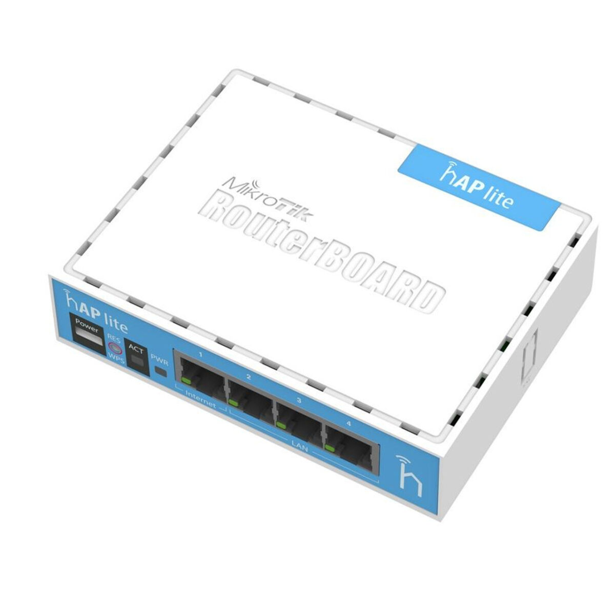MikroTik hAP Lite RB941-2nD — Access Point Wi-Fi 2.4 GHz (RouterOS L4) - Imagen 1
