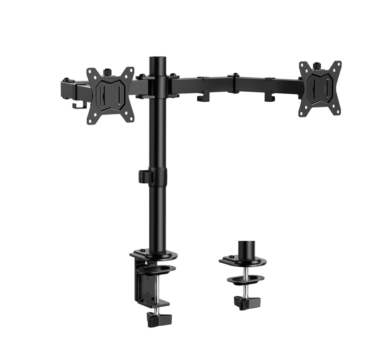 ErGear – Soporte de Escritorio para Monitor Doble | Brazo Ajustable 13”-32” | Giro, Inclinación y Rotación 360° - Imagen 1